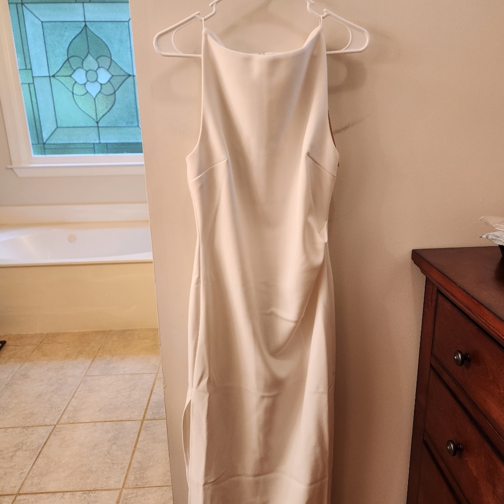 Bec + Bridge Arlette Tuck Midi Dress White Size 8 - Picture 4 of 12